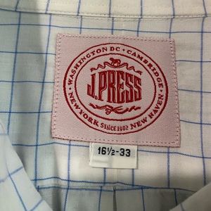 J. Press button down. 16.5 / 33 dress shirt